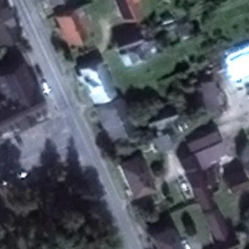 Vaizdas iš viršaus: Vytauto g. 9, Vištytis