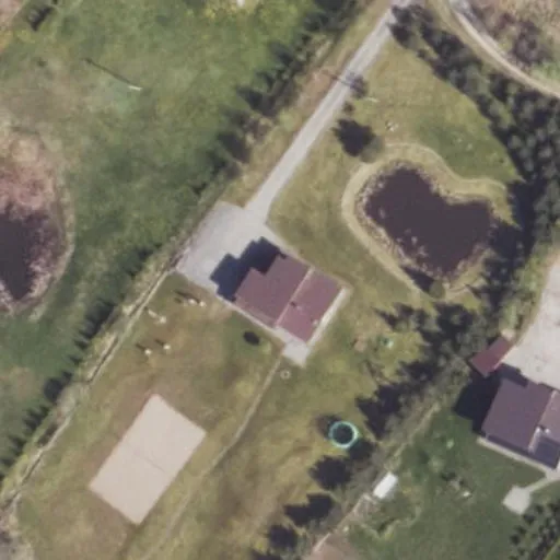 Vaizdas iš viršaus: Trakų g. 1C, Semeliškės