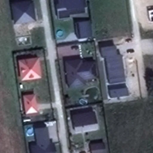 Vaizdas iš viršaus: Nepriklausomybės g. 80, Šalčininkai