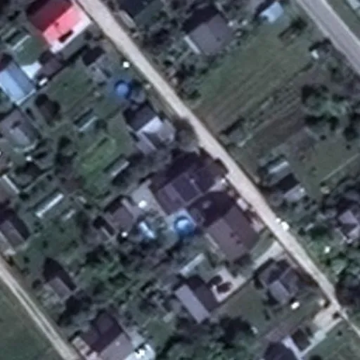 Vaizdas iš viršaus: Uogų g. 41, Šalčininkai