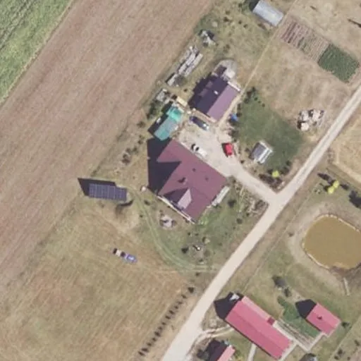 Vaizdas iš viršaus: Pelėdų g. 1A, Karsakiškis