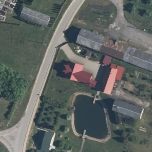 Vaizdas iš viršaus: Bažnyčios g. 10, Sangrūda