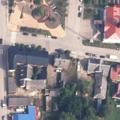 Vaizdas iš viršaus: Birutės g. 6, Šakiai