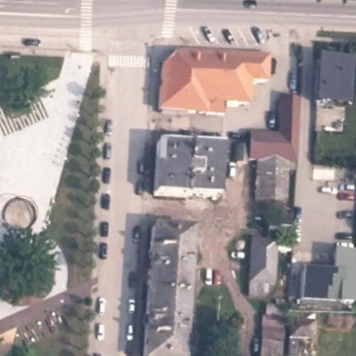 Vaizdas iš viršaus: E. Steponaičio g. 14, Šakiai