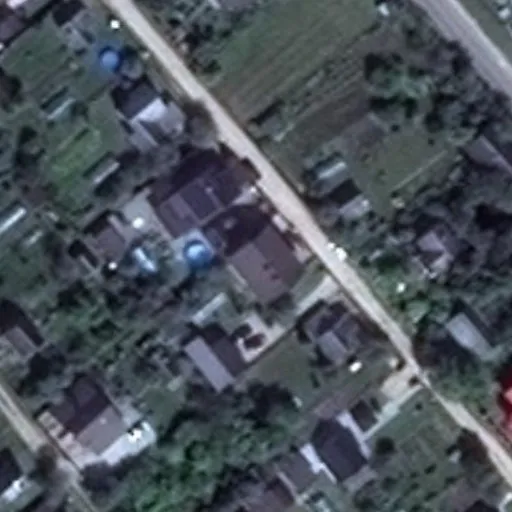 Vaizdas iš viršaus: Uogų g. 43, Šalčininkai