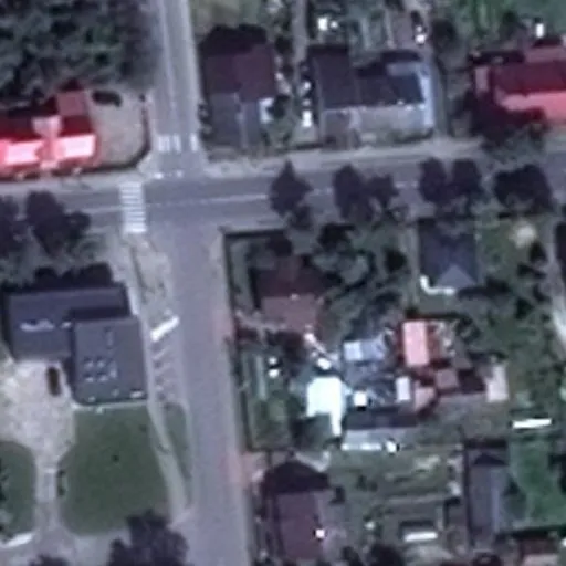 Vaizdas iš viršaus: Nepriklausomybės g. 34, Šalčininkai