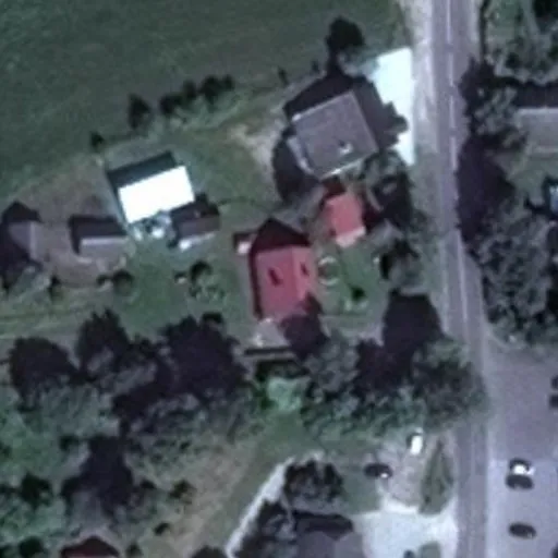 Vaizdas iš viršaus: Bažnyčios g. 22, Butrimonys