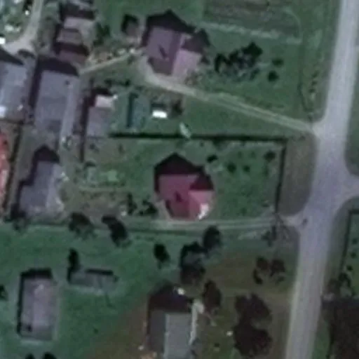 Vaizdas iš viršaus: Bažnyčios g. 44, Akmenynė