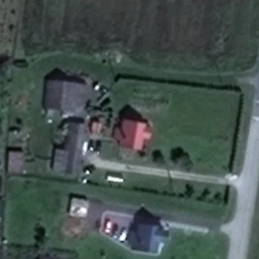 Vaizdas iš viršaus: Bažnyčios g. 50, Akmenynė