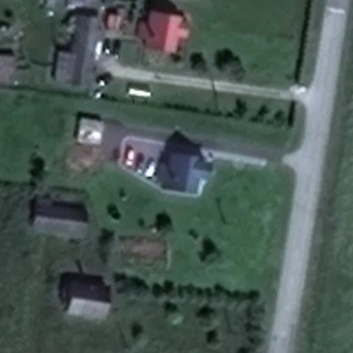 Vaizdas iš viršaus: Bažnyčios g. 48, Akmenynė