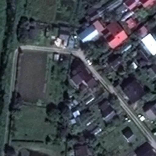 Vaizdas iš viršaus: Vyšnių g. 1, Šalčininkai