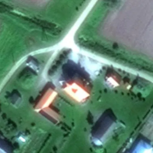 Vaizdas iš viršaus: Meldų g. 2, Rusnė
