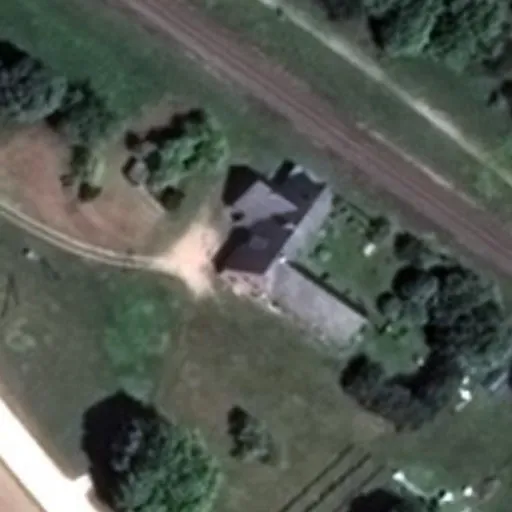 Vaizdas iš viršaus: Beržų g. 2, Anužiai