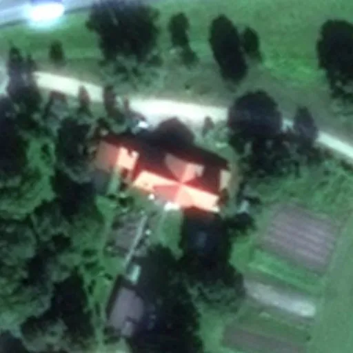 Vaizdas iš viršaus: Nemuno g. 2, Rusnė