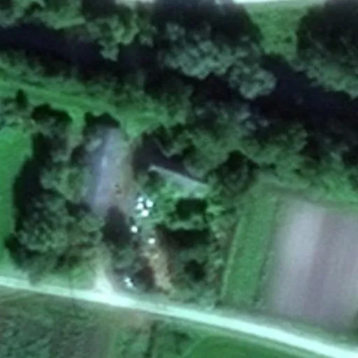 Vaizdas iš viršaus: Skirvytėlės g. 12, Rusnė