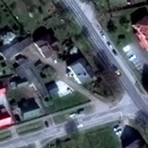 Vaizdas iš viršaus: Klaipėdos g. 1, Pagėgiai