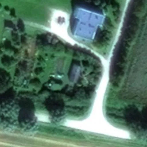 Vaizdas iš viršaus: Skirvytėlės g. 11B, Rusnė