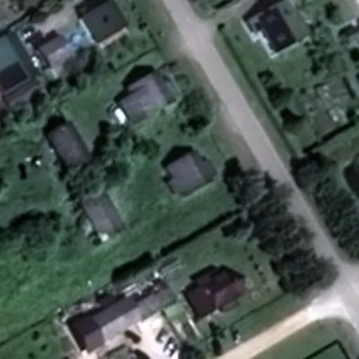 Vaizdas iš viršaus: Mokyklos g. 20, Rukai